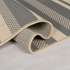 Retro balcony rug - Floreno Noto Grey