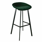 Velvet bar stool - Green
