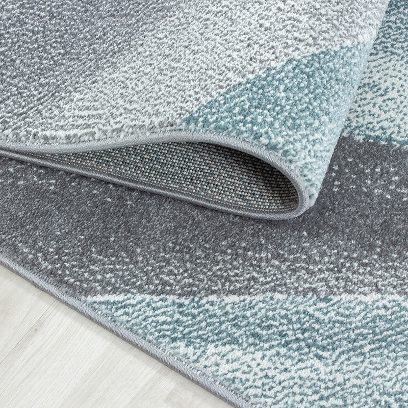 Modern Floor Rug - Brick Blue 1130