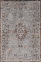 Vintage Floor Rug - The Fading World Grey Ebony 8257