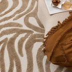 Washable Rug - Dunya Zebra Beige/White