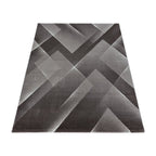 Modern floor rug - Streaky Lines Brown