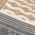 Washable Rug - Dunya Geo Beige/White