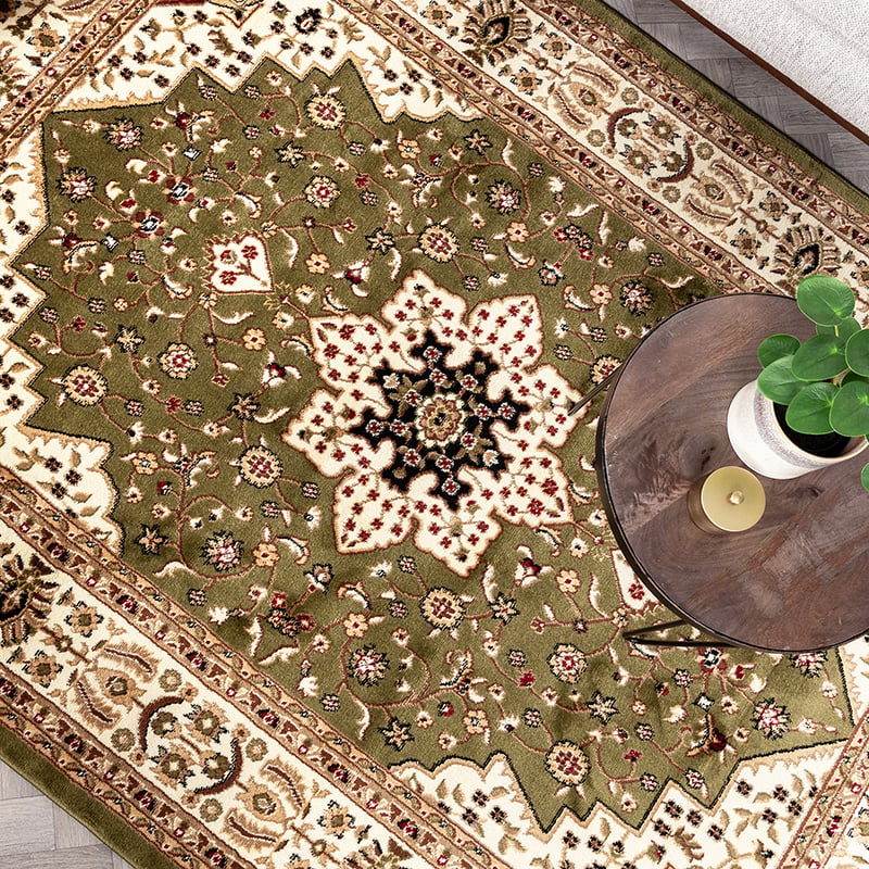 Persian Rug - Rezah Oriental Olive Green