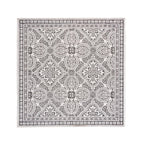 Square Outdoor Rug - Summer Oriental Grey