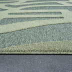 Modern floor rug - Thor Green 4141
