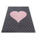Children's floor rug - Bambi Heart Pink