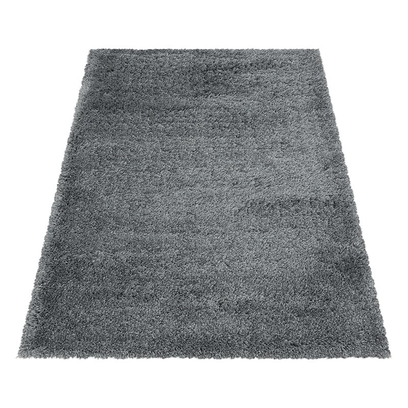 High Pile Floor Rug - Fuzzy Grey