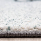 Round Children's Floor Rug - Anna Elephant Blue
