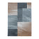 Retro Floor Rug - Stencil Rectangles Brown/Grey