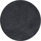 Round Low Pile Floor Rug - Asa Grey