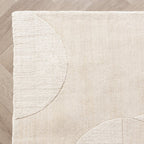 Wool Rug - Giselle Circles White