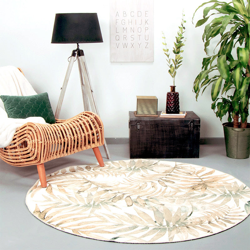 Round Rug - Palmier Leaves Nature