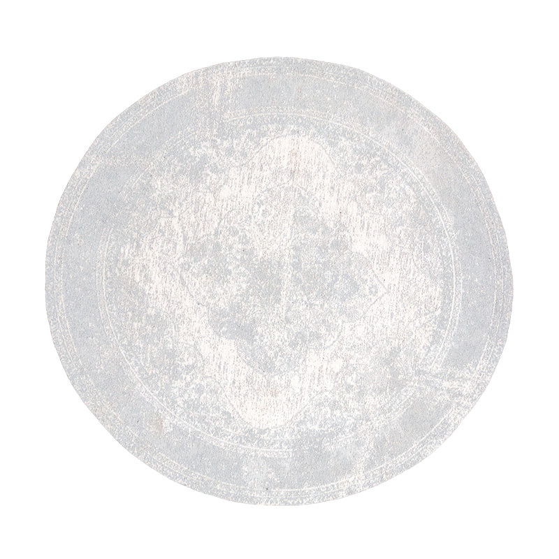 Round Vintage Rug - Admire Light Grey