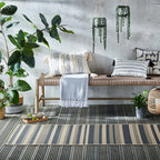 Retro balcony rug - Floreno Noto Grey