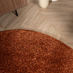 Round High-Pile Rug – Wish Terracotta