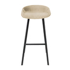 Velvet Bar Stool - Champagne