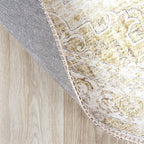 Round Vintage Rug - Lago Green