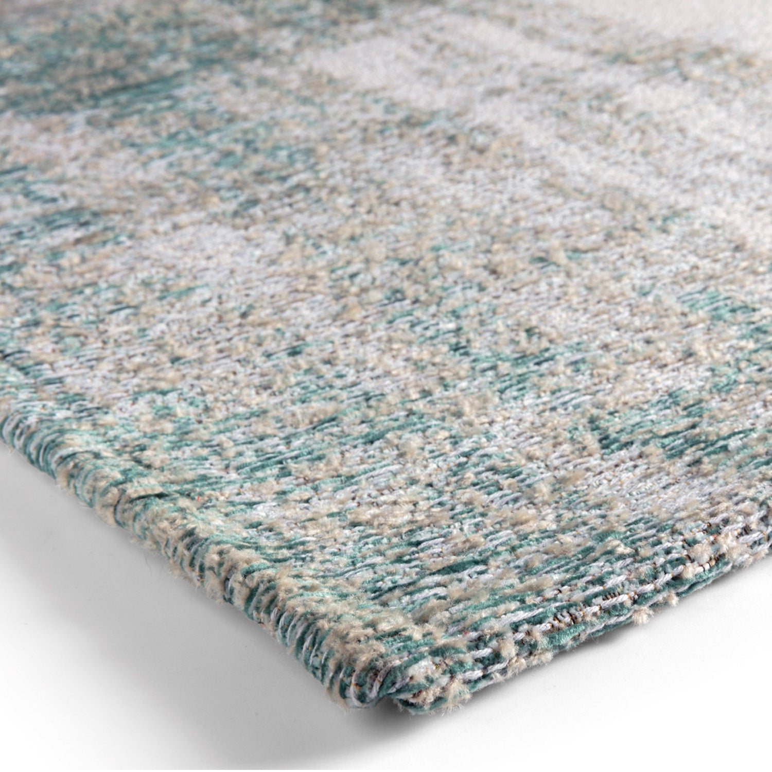 Modern floor rug - Grunge Turquoise