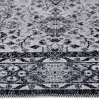 Vintage floor rug - Fae Noell Black/Grey