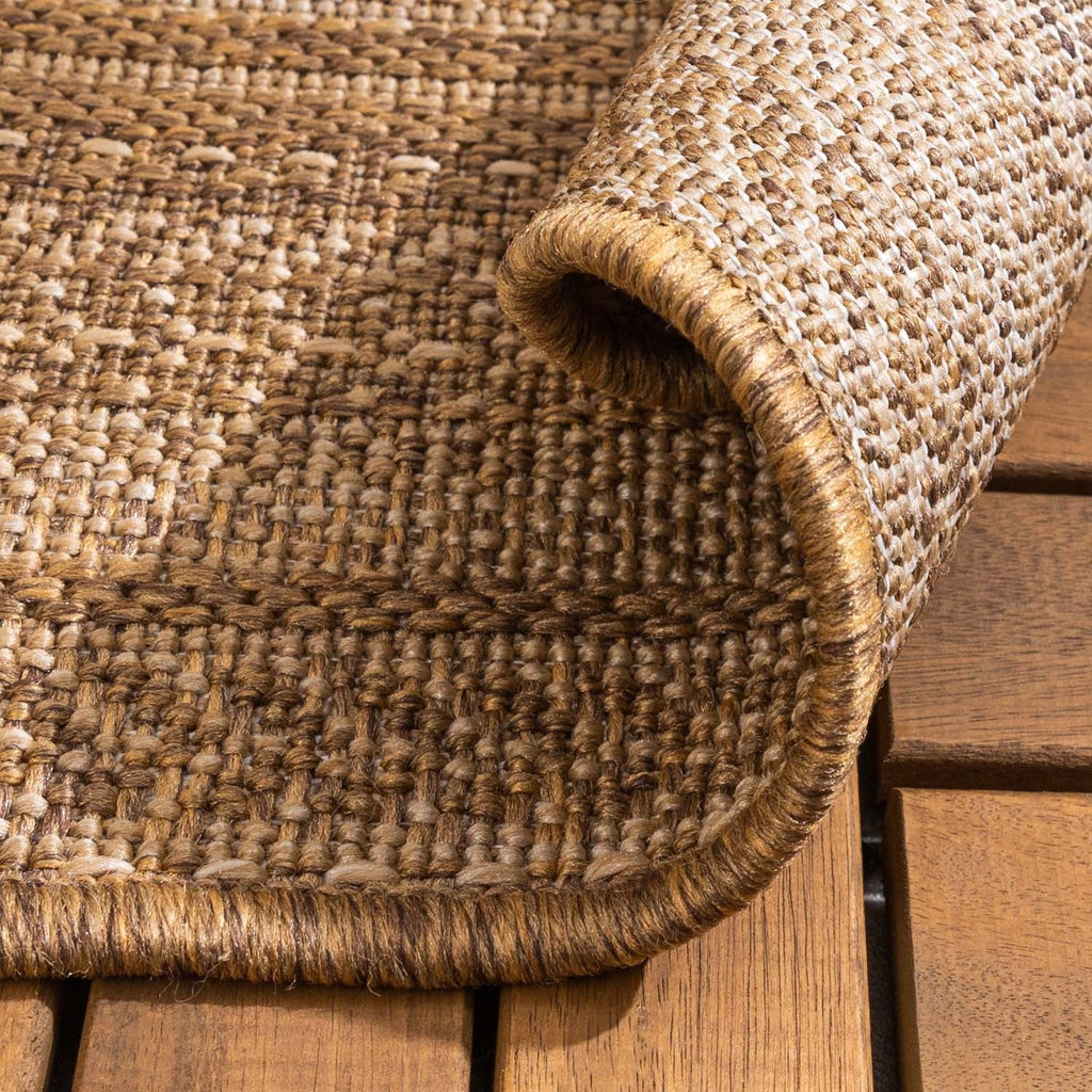 Jute Outdoor Rug - Mavi Stripes Cream/Brown