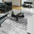 Vintage Floor Rug - Mad Men Metro B&W 8926