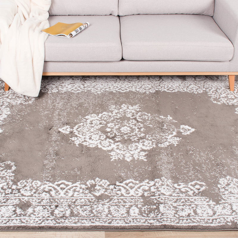 Vintage Rug - Adore Medallion Taupe/Grey