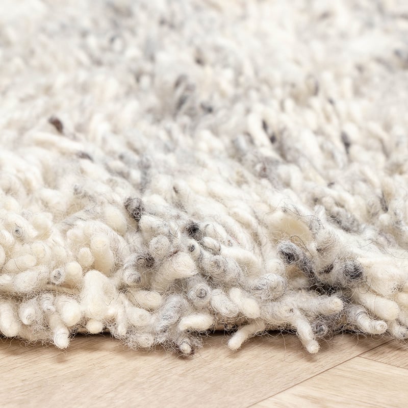 High Pile Wool Rug - Royal Cream/Grey