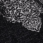 Vintage outdoor rug - Sunara Medallion Black
