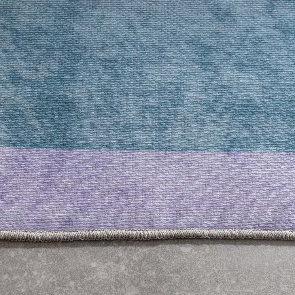 Retro Indoor Outdoor Rug - Pop Lines Lilac