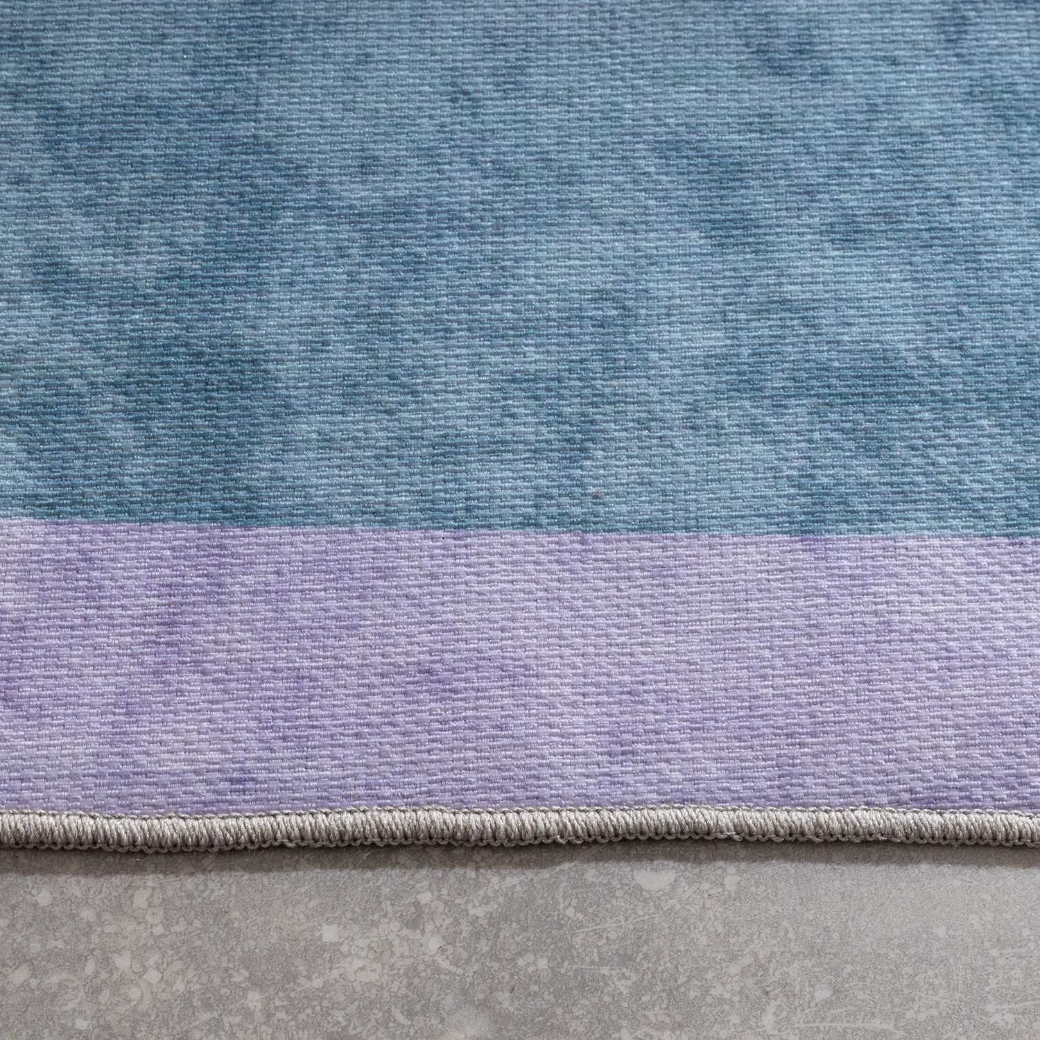 Retro Indoor Outdoor Rug - Pop Lines Lilac