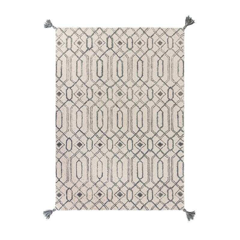 Modern floor rug - Nappo Piedro Cream/Grey
