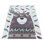 Kids' Rug - Fleurtje Bear Purple