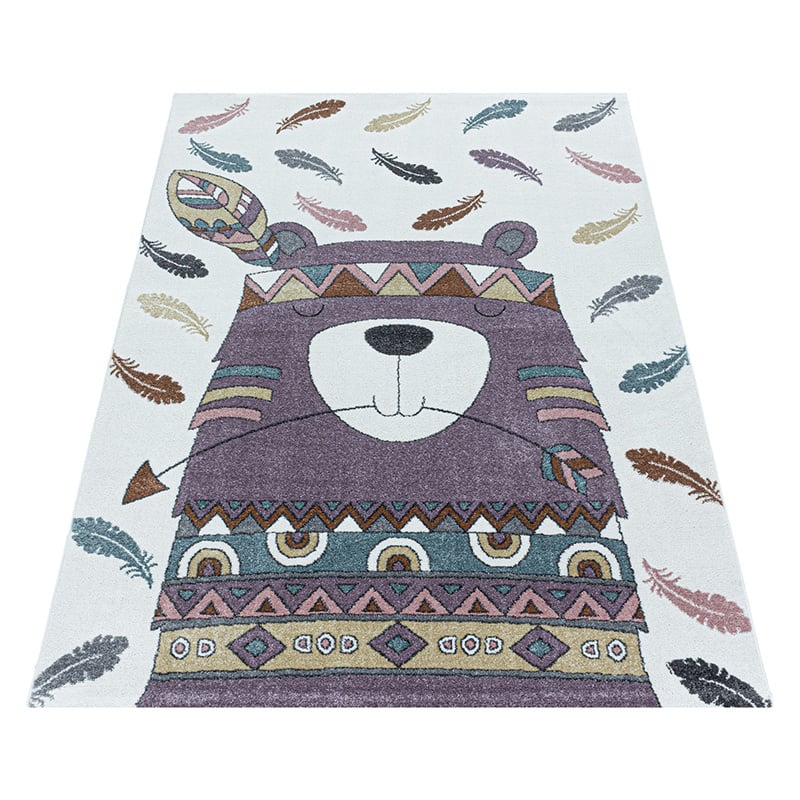 Kids' Rug - Fleurtje Bear Purple