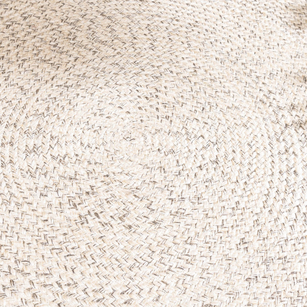 Round Jute Outdoor Rug - Bali White