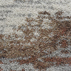 High-pile floor rug - Modesto Brown/Grey 6787