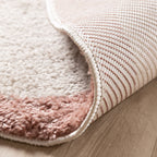 Round Washable Rug – Myrre Pink/White