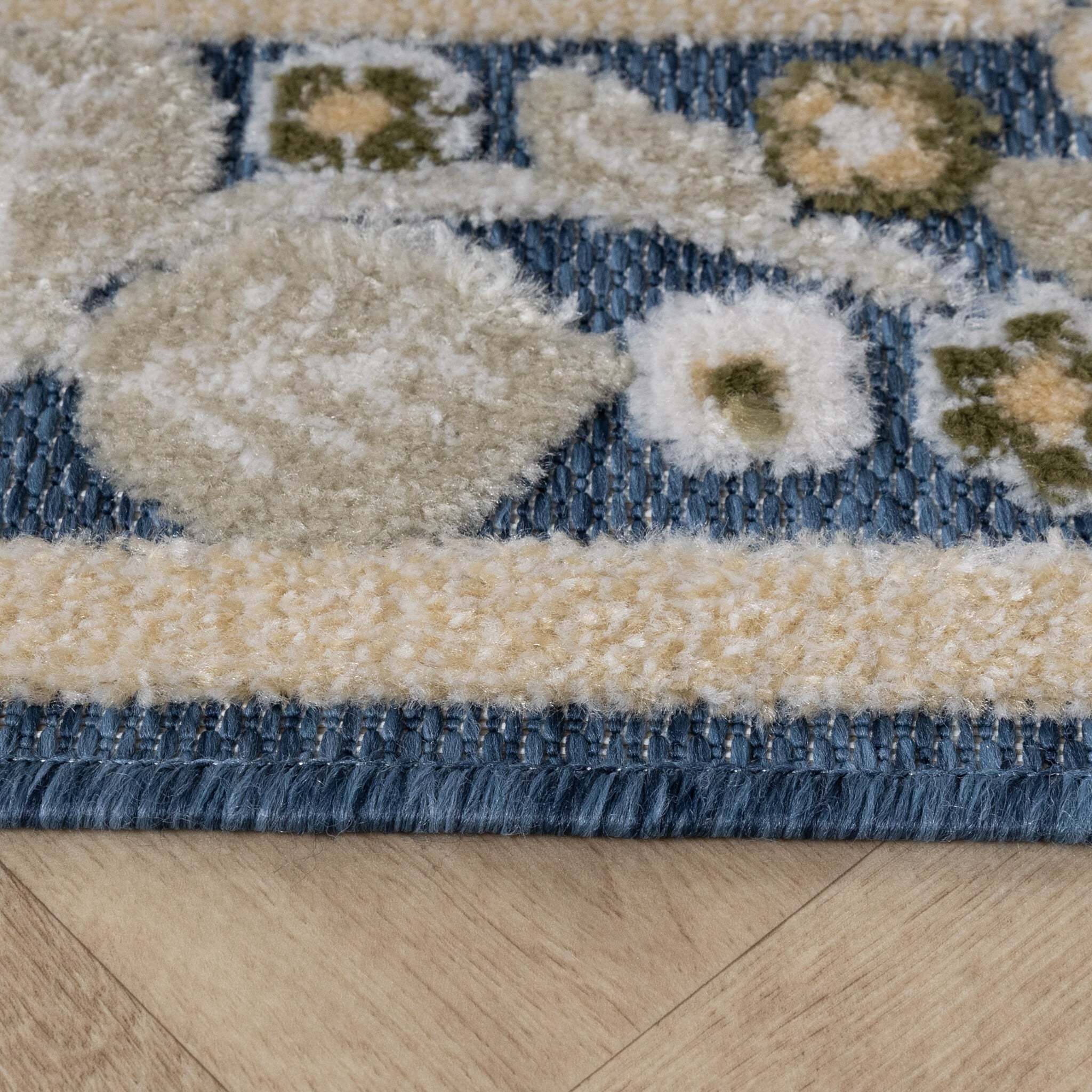 Indoor & outdoor rug - Bloom Oriental Blue