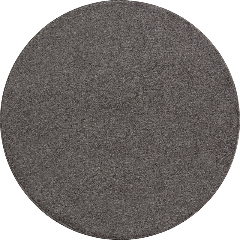 Round Low-Pile Floor Rug - Asa Mocha