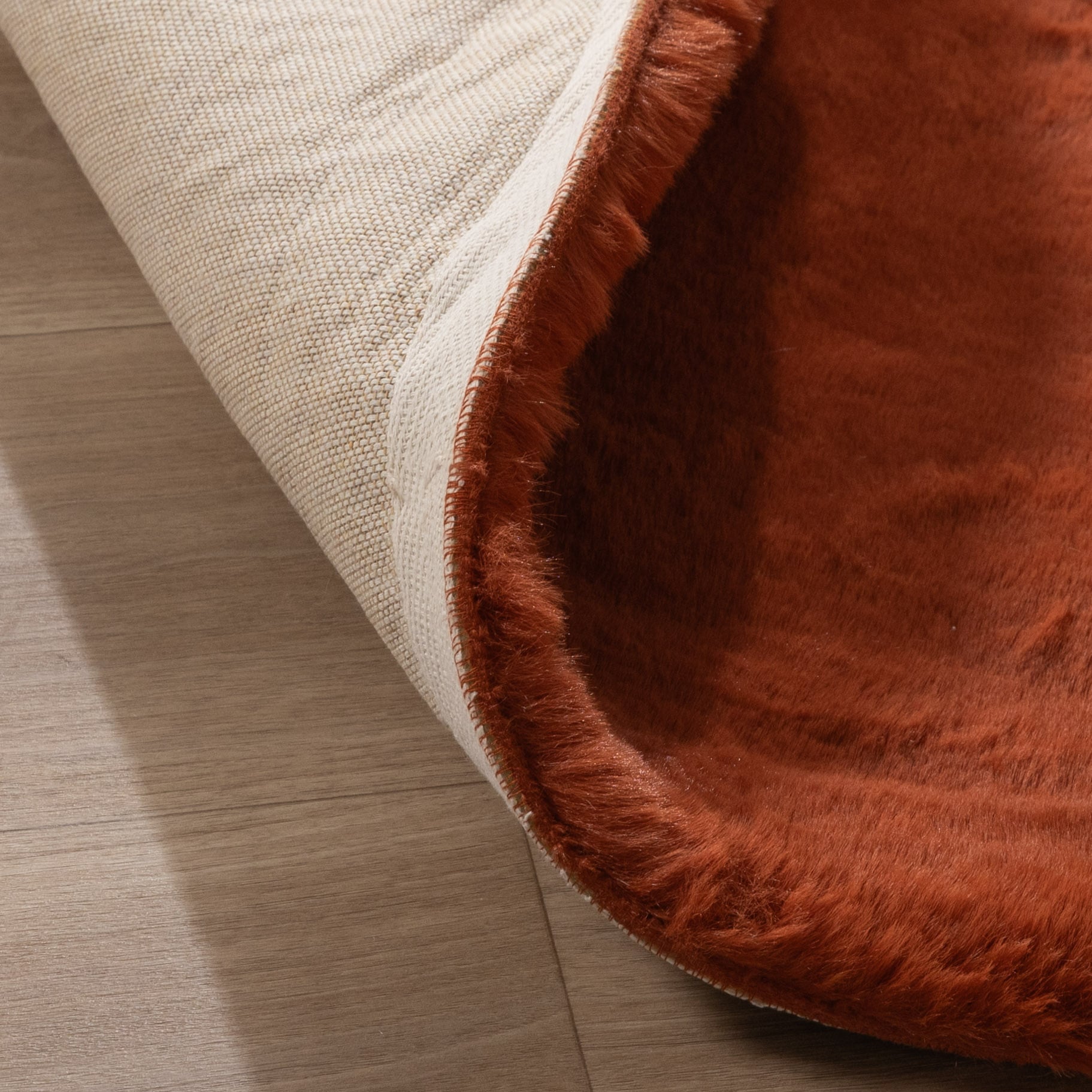 Round High Pile Rug - Comfy Supreme Terra