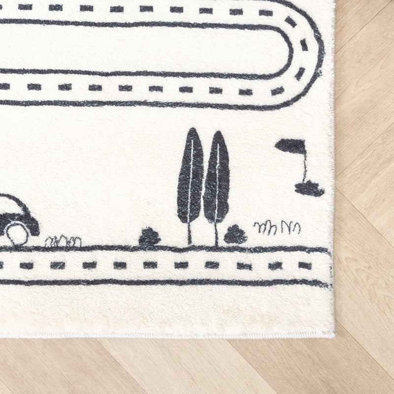 Kids Car Rug - Dex Lane Black