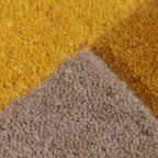 Abstract Floor Rug - Stracto Collage Ochre Yellow