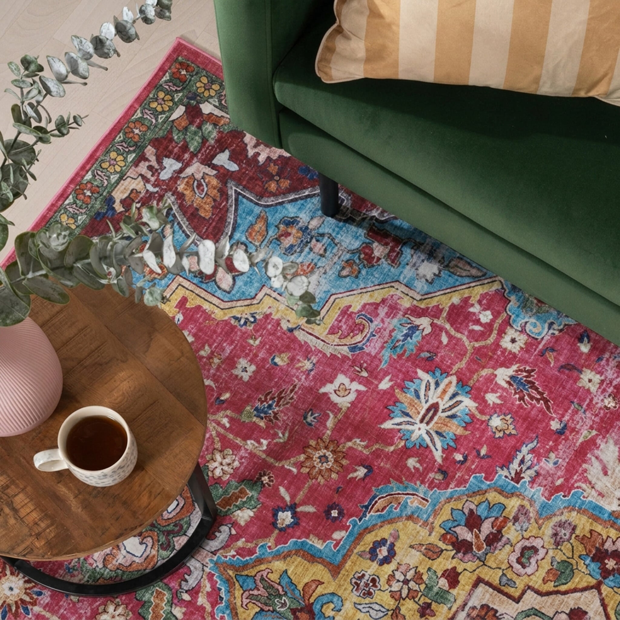 Oriental Rug - Leyla Medallion Multicolour