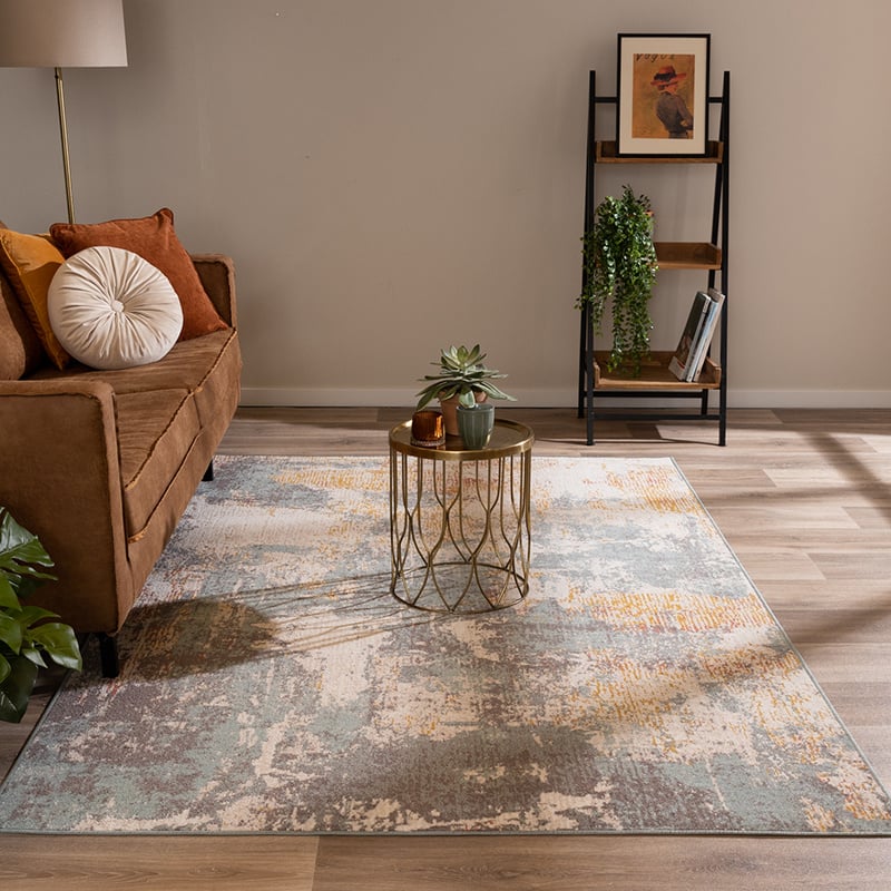 Modern Rug - Bush Turquoise/Cream