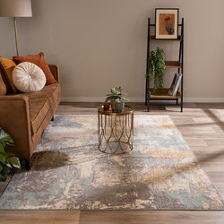 Modern Rug - Bush Turquoise/Cream