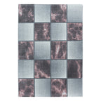 Modern floor rug - Optimism Box Pink/Gray