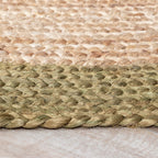 Jute Rug - Fair Round Natural/Green