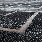 Modern floor rug - Marble Pattern Anthracite/Brown