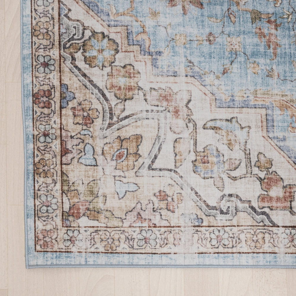 Oriental Rug - Leyla Medallion Light Blue