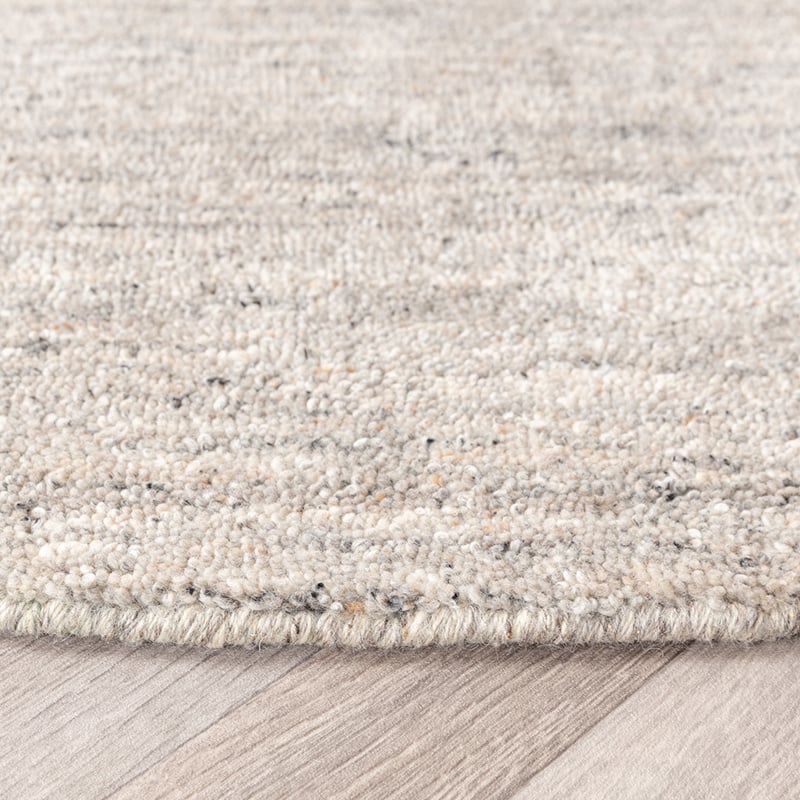 Round Berber Rug - Aicha Grey